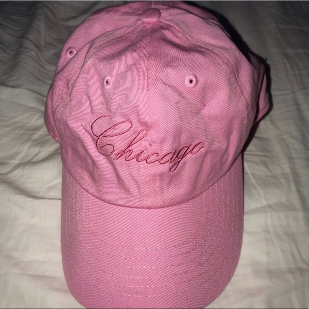 Pink Chicago Baseball Cap